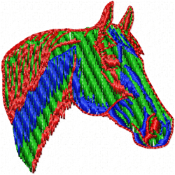 Horses Embroidery Design 3